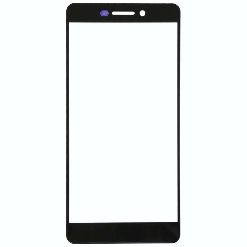 Front Screen Outer Glass Lens for Nokia 6 (2nd Gen)(Black)