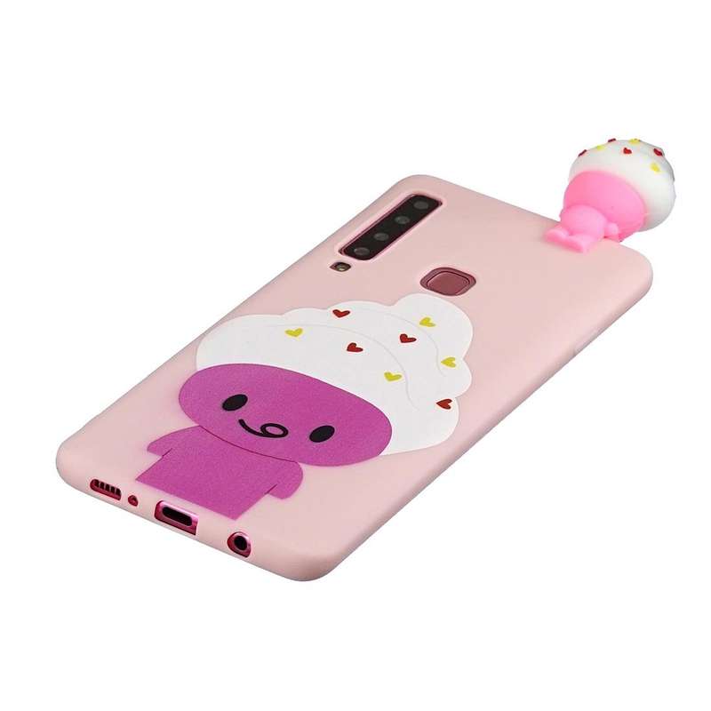 For Galaxy A9 (2018) Shockproof Cartoon TPU Protective Case(Ice Cream)