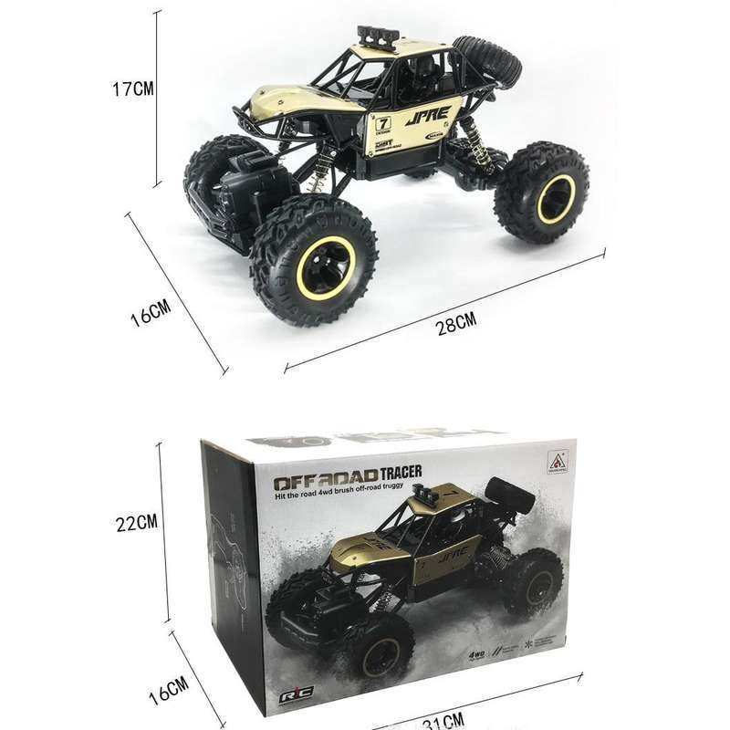 HD6241 1:16 Mountain-climbing Bigfoot Four-wheel Children Remote-controlled Off-road Vehicle Toy(...