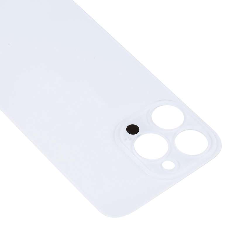 Easy Replacement Big Camera Hole Glass Back Battery Cover for iPhone 14 Pro(Silver)