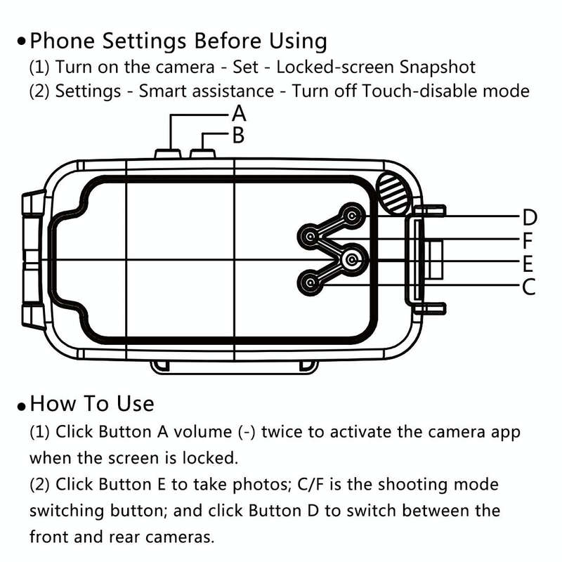 PULUZ PULUZ 40m/130ft Waterproof Diving Case for Huawei P20, Photo Video Taking Underwater Housin...