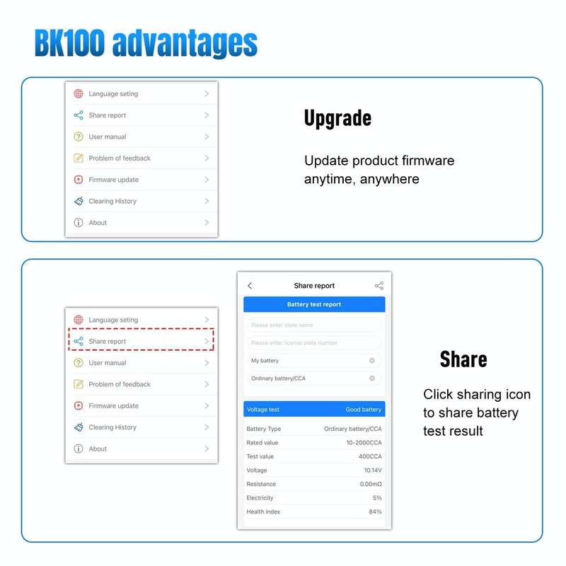 KONNWEI BK100 X431 BST360 Car Bluetooth Battery Tester