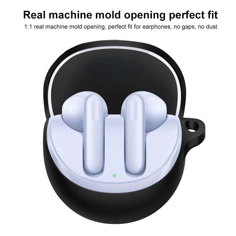 For OPPO Enco Air 3 Silicone Wireless Earphone Protective Case(Black)