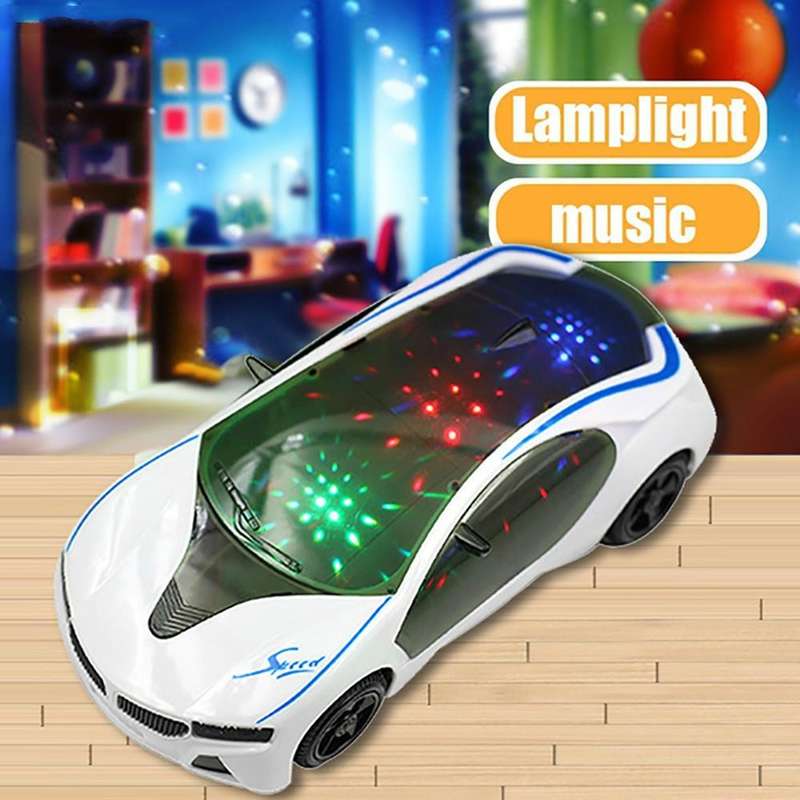 3D Supercar Style Electric Toy With Wheel Lights Music Singing Kids Boys Girls Gift Electric Univ...