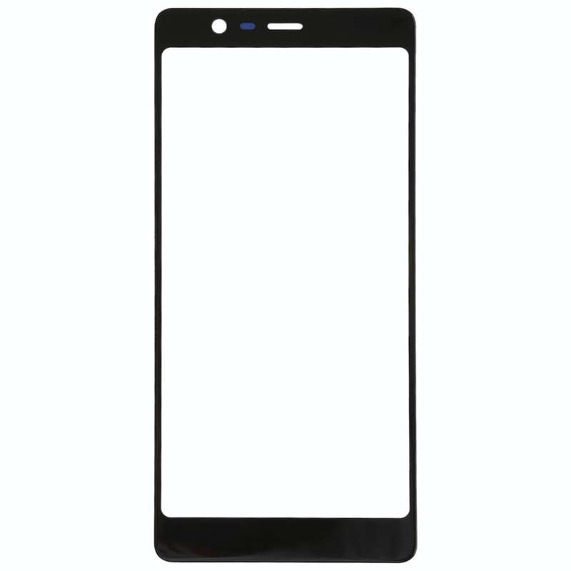 Front Screen Outer Glass Lens for Nokia 5.1 TA 1024 1027 1044 1053 1008 1030 1109(Black)