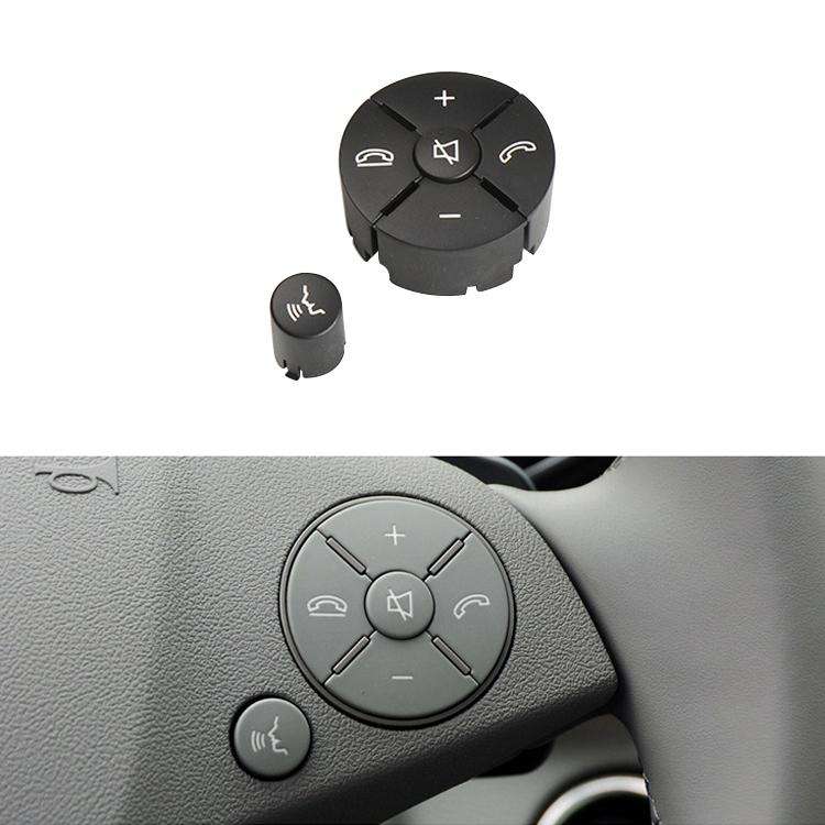 Car Right Side Steering Wheel Switch Buttons Panel for Mercedes-Benz W204 2007-2014, Left Driving...