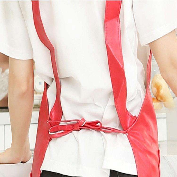 Waterproof Oil Proof Soft Leather Thick Wear-resistant Men and Women Overalls Apron(Coffee)