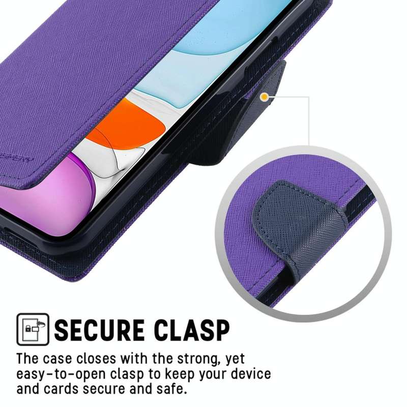 For iPhone 11 MERCURY GOOSPERY FANCY DIARY Horizontal Flip Leather Case with Holder & Card Slots ...
