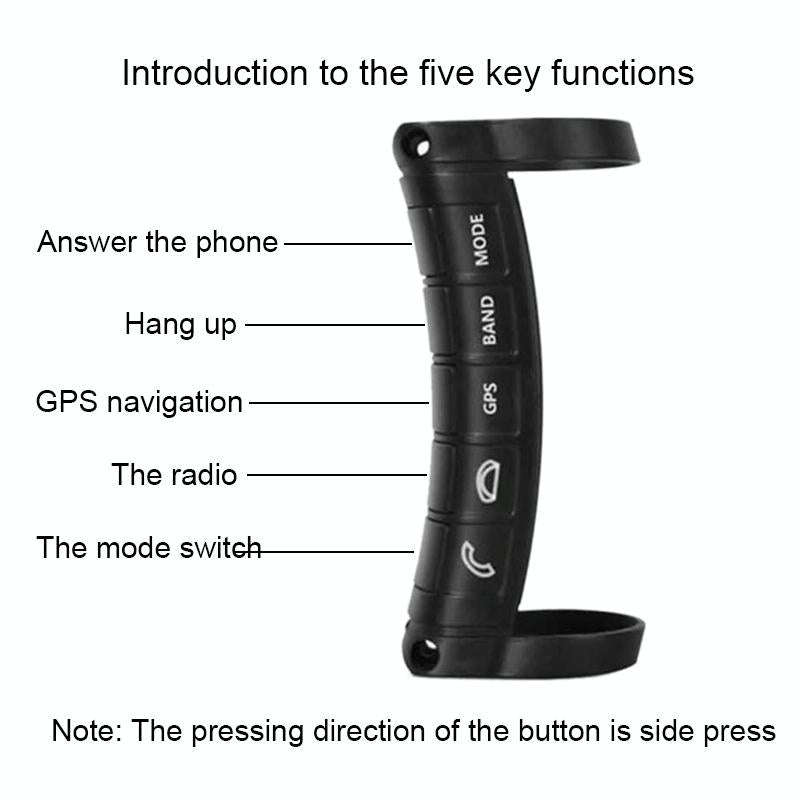 1 Set Universal Steering Wheel Controller Wireless Multifunctional DVD Navigation Key Remote Cont...