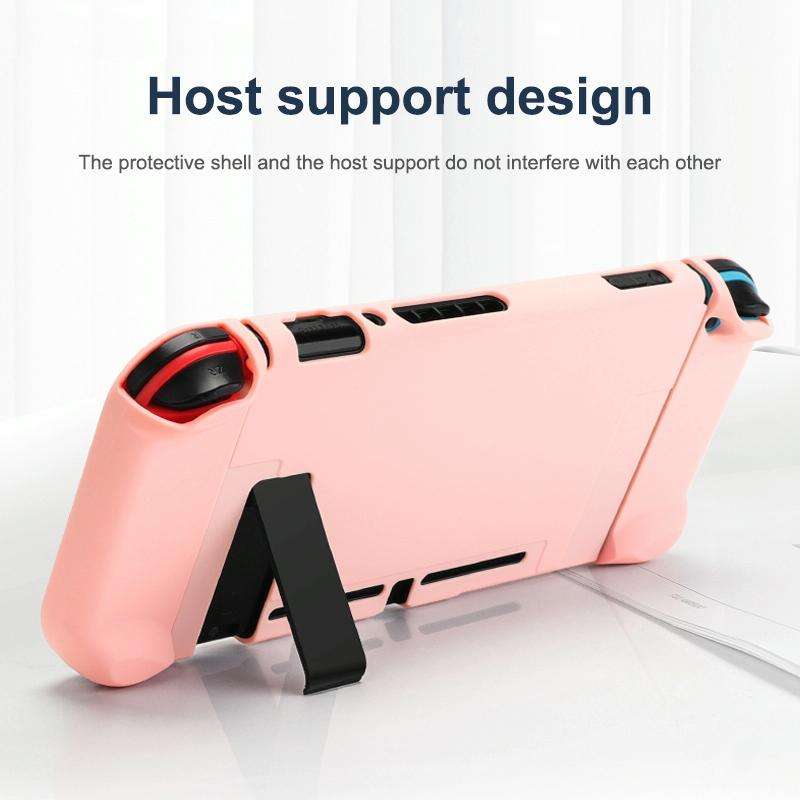 For Nintendo Switch Pure Color Shockproof TPU Case(Black)