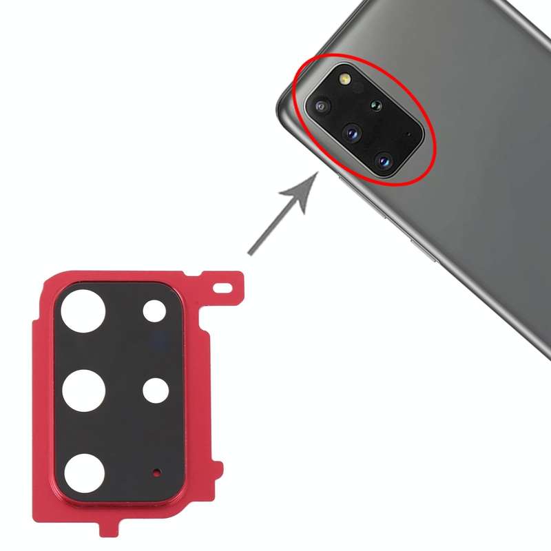 For Samsung Galaxy S20+ Camera Lens Cover (Red)