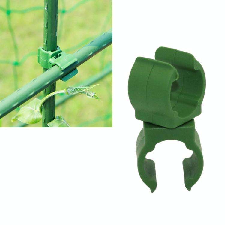 50 PCS Rotary Buckle Gardening Plastic Bracket Support Universal Tube Clamp Plastic Buckle, Size:...