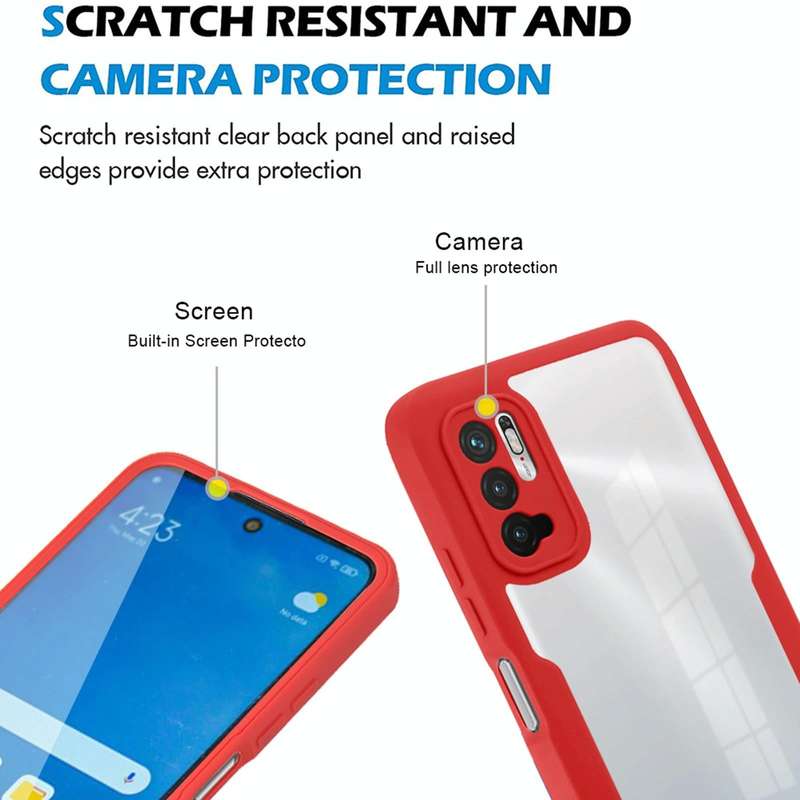 For Xiaomi Redmi Note 10 5G Acrylic + TPU 360 Degrees Full Coverage Phone Case(Black)