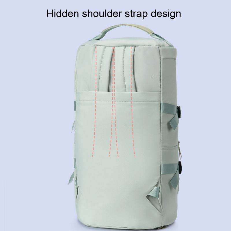 Multifunctional Travel Backpack Large Capacity Portable Drum Bag Sports Bag(Grey)