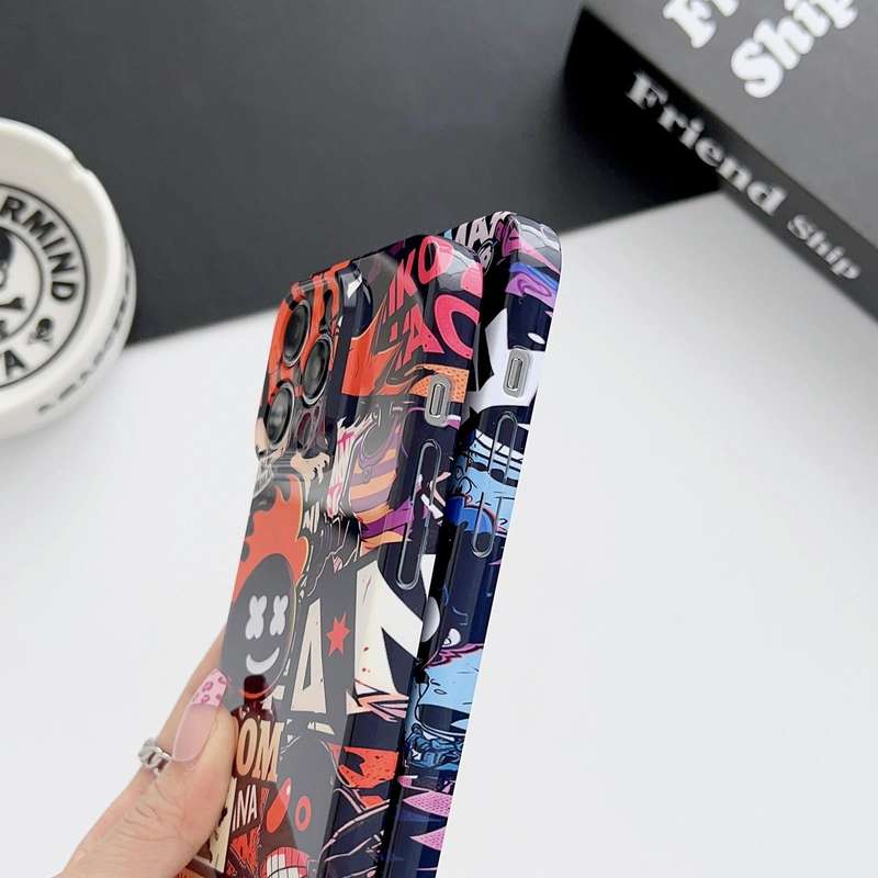 For iPhone SE 2022 / 2020 / 8 / 7 Painted Pattern Precise Hole PC Phone Case(Bottle Monster)
