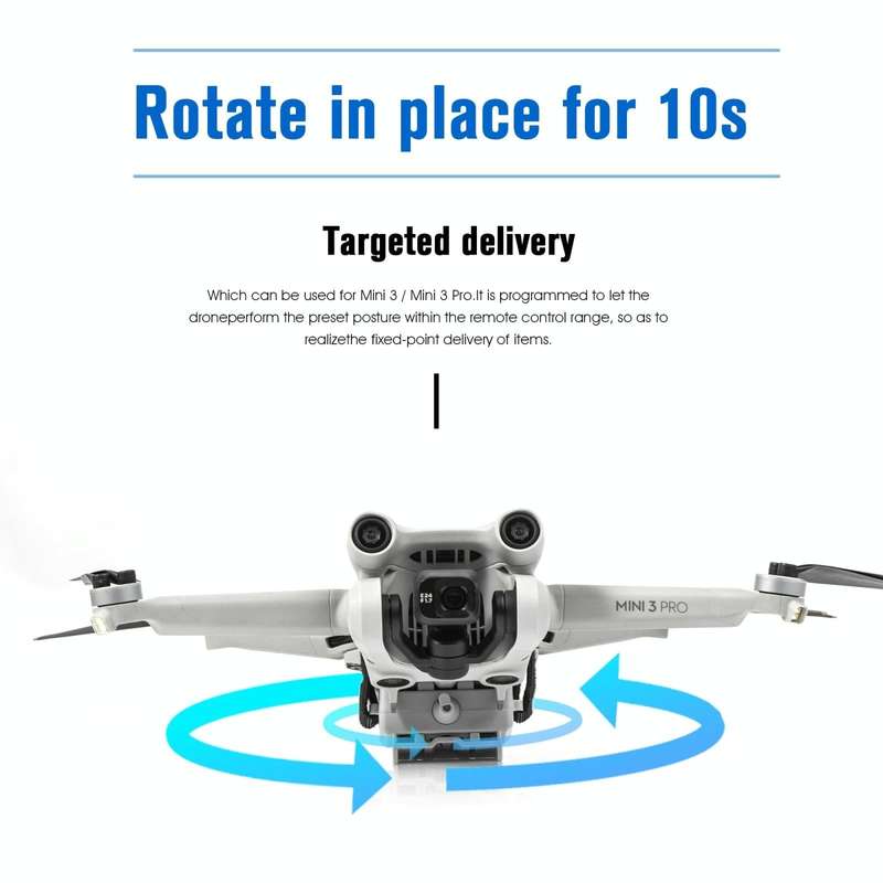 For DJI Mini 3 / Mini 3 Pro STARTRC Air-Dropping System Thrower Parabolic Bracket (Grey)