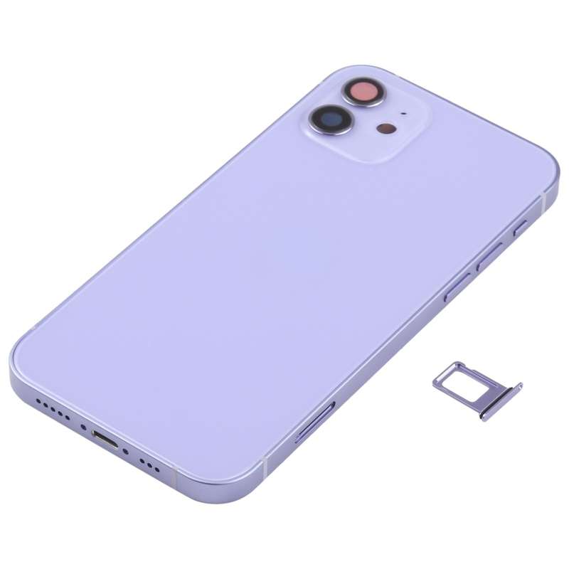 Battery Back Cover (with Side Keys & Card Tray & Power + Volume Flex Cable & Wireless Charging Mo...