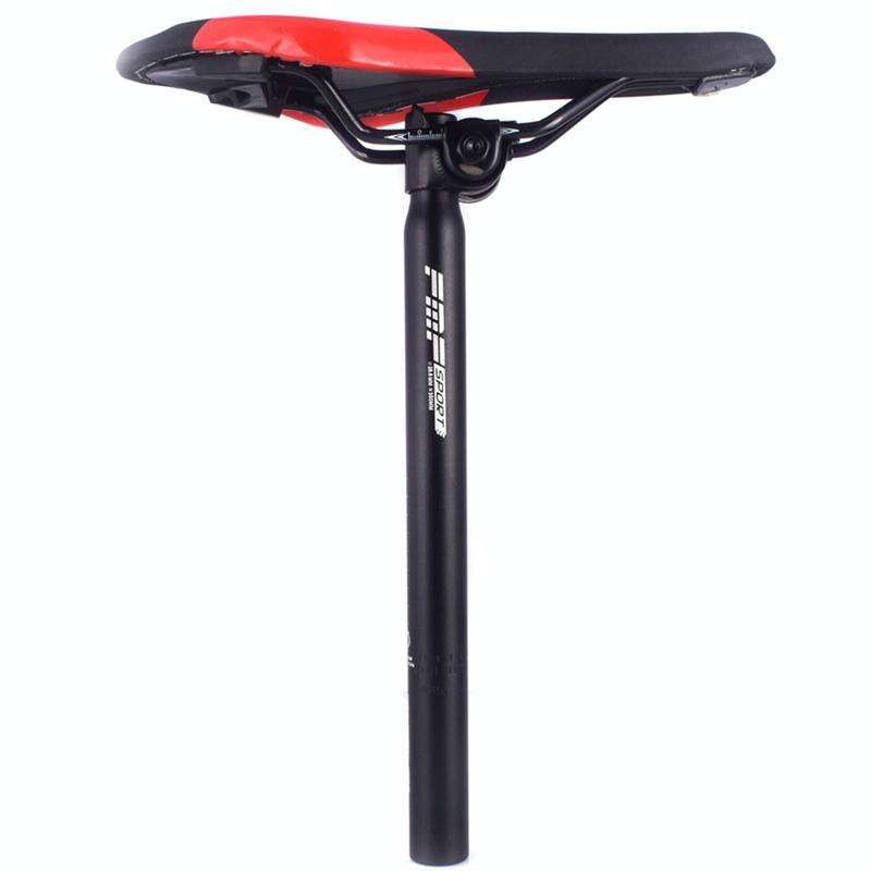 FMFXTR Aluminum Alloy Mountain Bike Extended Seat Post, Specification: 31.8x530mm (Black)