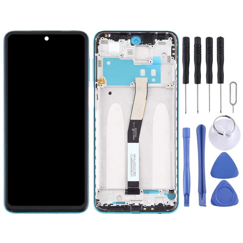 LCD Screen and Digitizer Full Assembly with Frame for Xiaomi Redmi Note 9S / Redmi Note 9 Pro Max...