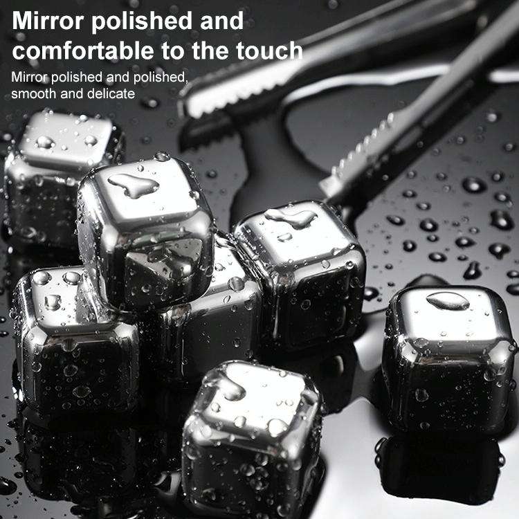Stainless Steel Chilling Reusable Ice Cubes for Whiskey, Vodka, Liqueurs