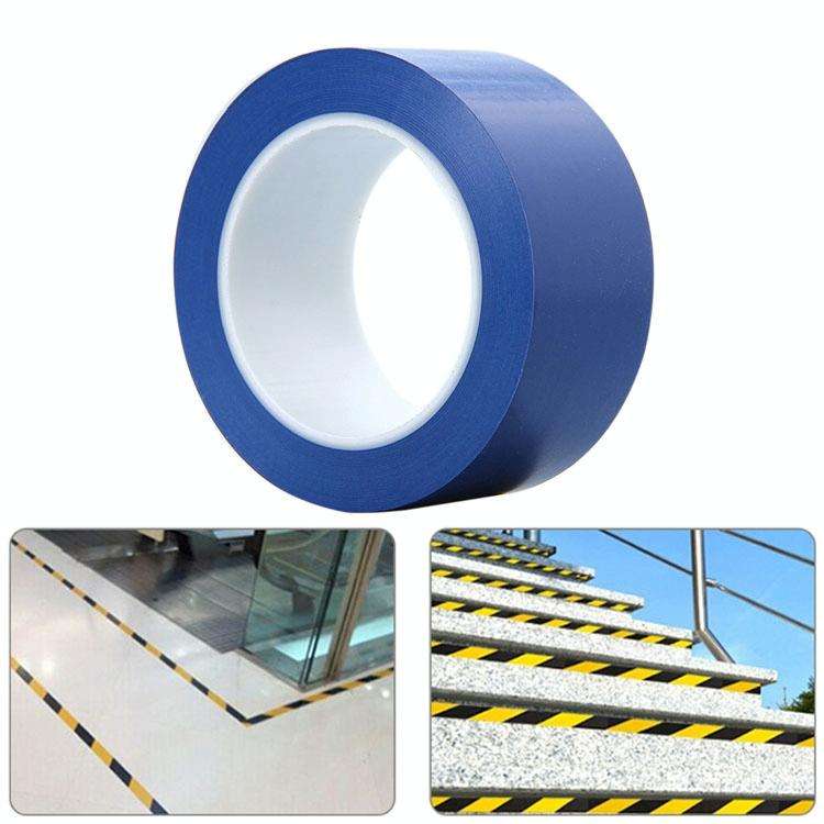 45mm PVC Warning Tape Self Adhesive Hazard Safety Sticker, Length: 33m(Blue)