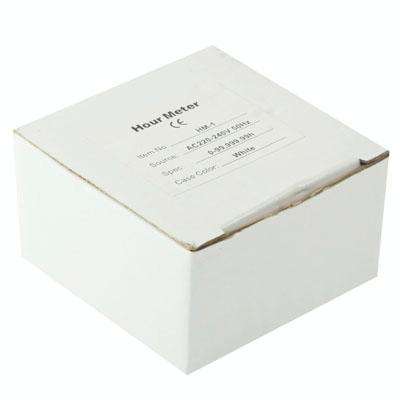 HM-1 AC Hour Meter, Time Setting Range: 0-99,999.99 Hours(White)