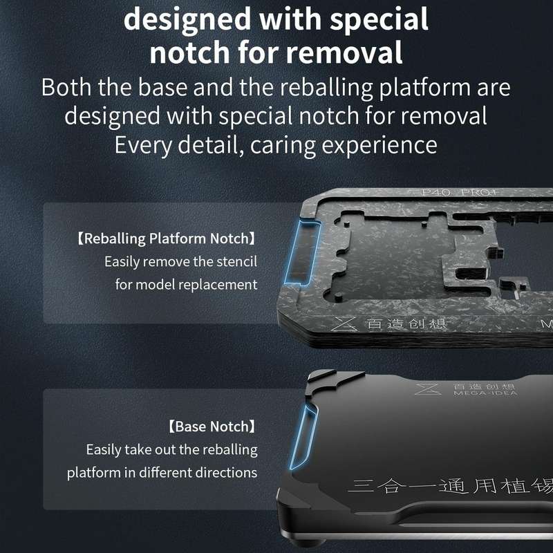For iPhone 12 Series Qianli Mega-idea Multi-functional Middle Frame Positioning BGA Reballing Pla...