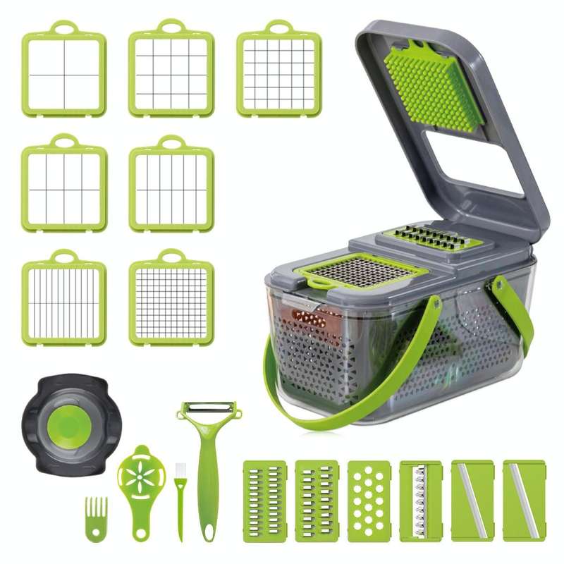 22-Pieces Multi-Function Veggie & Fruit Chopper