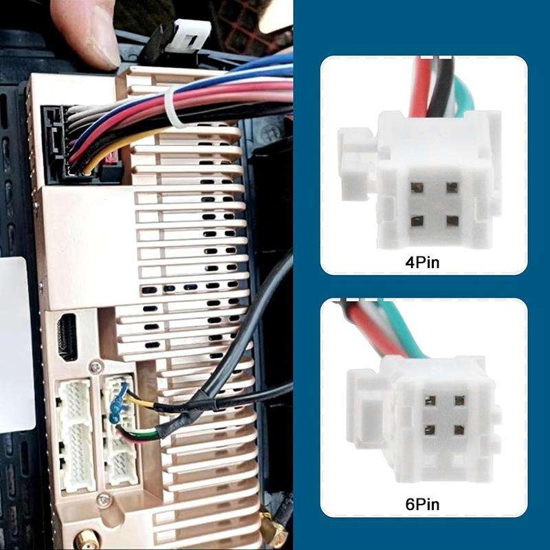 Palminfo Android Navigation 4 Pin USB Connection Wiring Harness