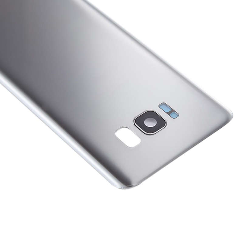For Galaxy S8 / G950 Battery Back Cover with Camera Lens Cover & Adhesive (Silver)
