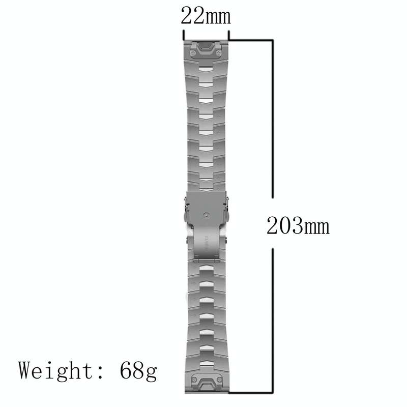 For Garmin Forerunner 935 22mm Titanium Alloy Quick Release Watch Band(Black)