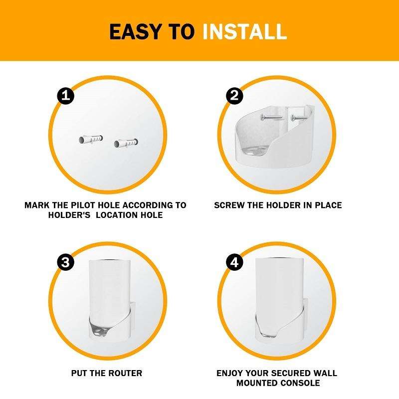For TP Link Deco X68/X80/XE75/XE75 Pro Wifi 6-way Router Bracket(White)