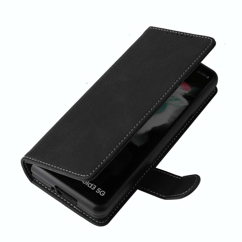 For Samsung Galaxy Z Fold4 5G Detachable Leather Folding Phone Case(Black)