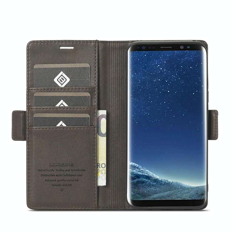 For Samsung Galaxy S8 LC.IMEEKE Magnetic Buckle PU + TPU Horizontal Flip Leather Case with Holder...