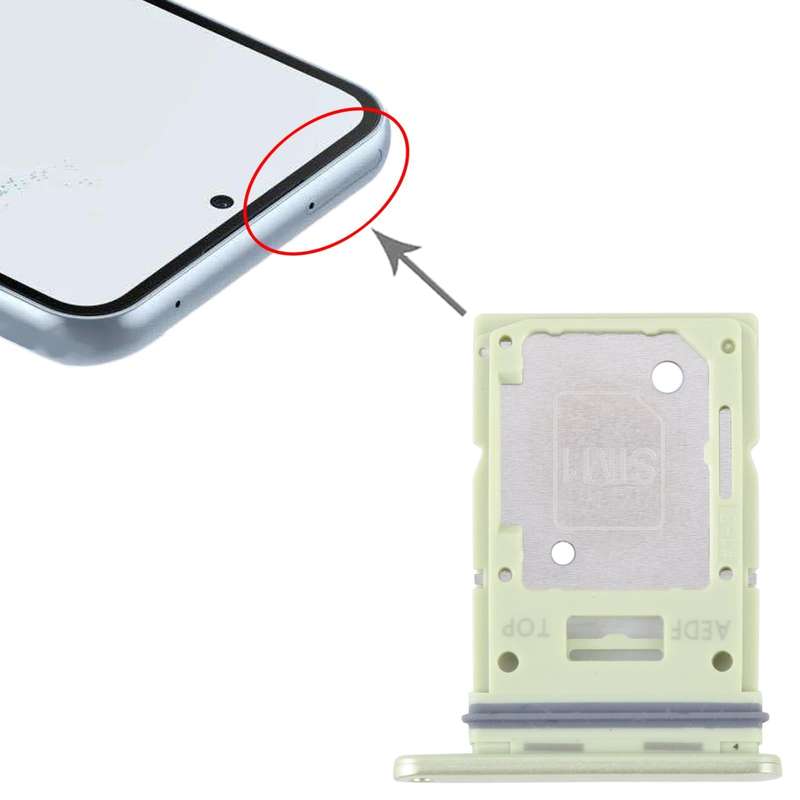 For Samsung Galaxy A54 SM-A546 Original SIM Card Tray + Micro SD Card Tray (Green)