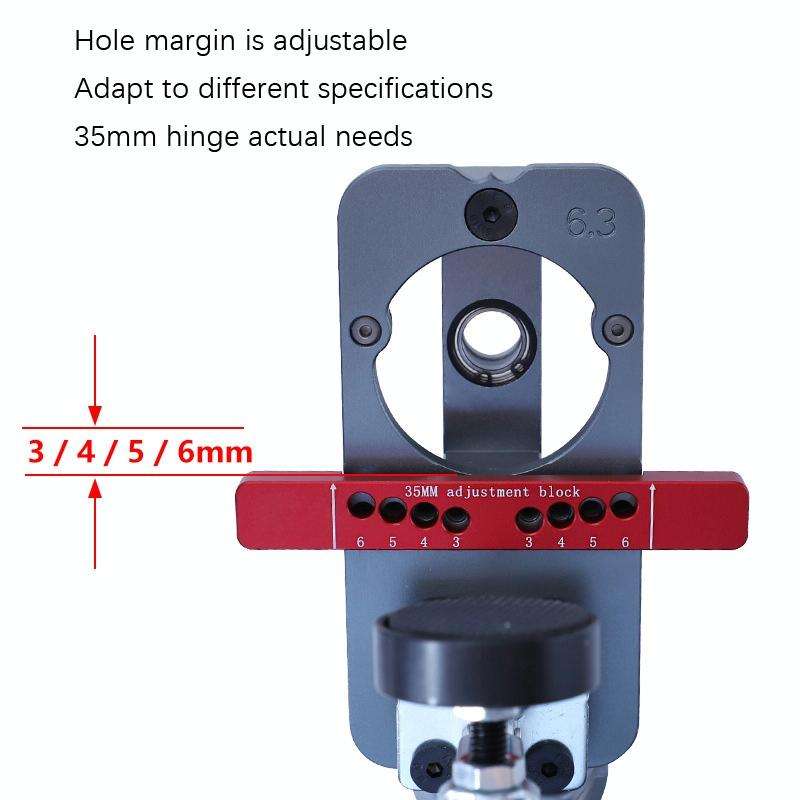 6 PCS / Set 35mm Hinge Open Hole Cabinet Door Plate Hinge Packed Locator