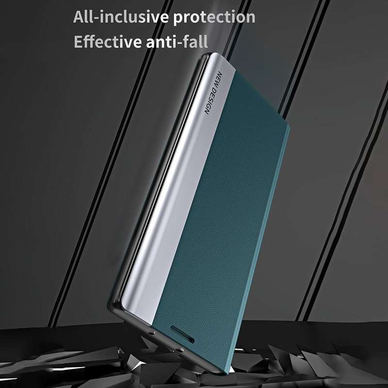 For Xiaomi 12T / 12T Pro / Redmi K50 Ultra Side Electroplated Magnetic Leather Phone Case(Green)