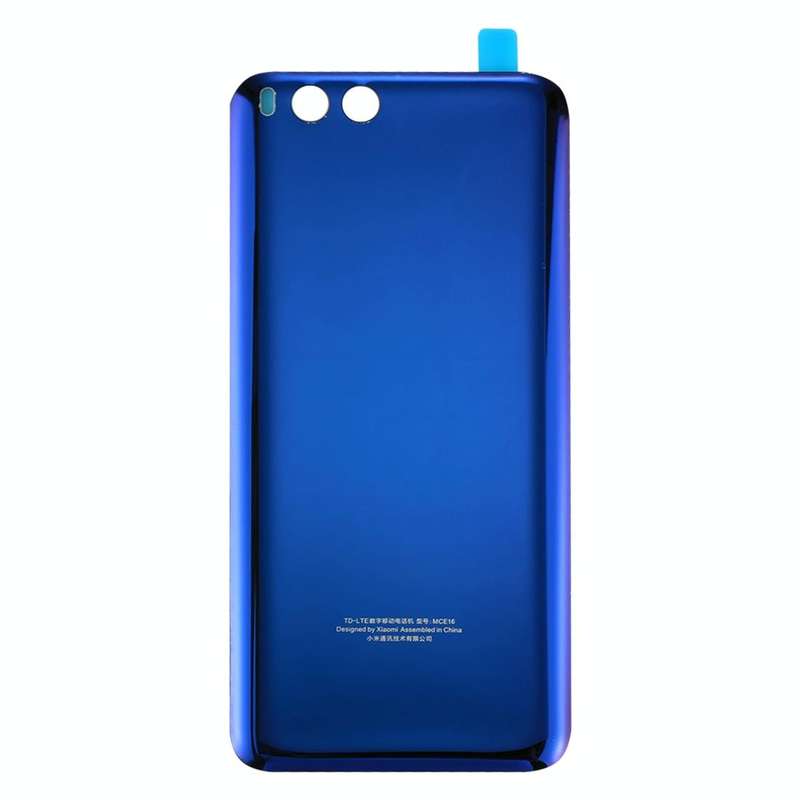 For Xiaomi Mi 6 Glass Battery Back Cover(Blue)