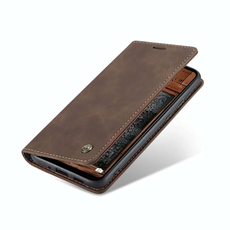 For Samsung Galaxy A73 5G CaseMe 013 Multifunctional Horizontal Flip Leather Phone Case(Coffee)
