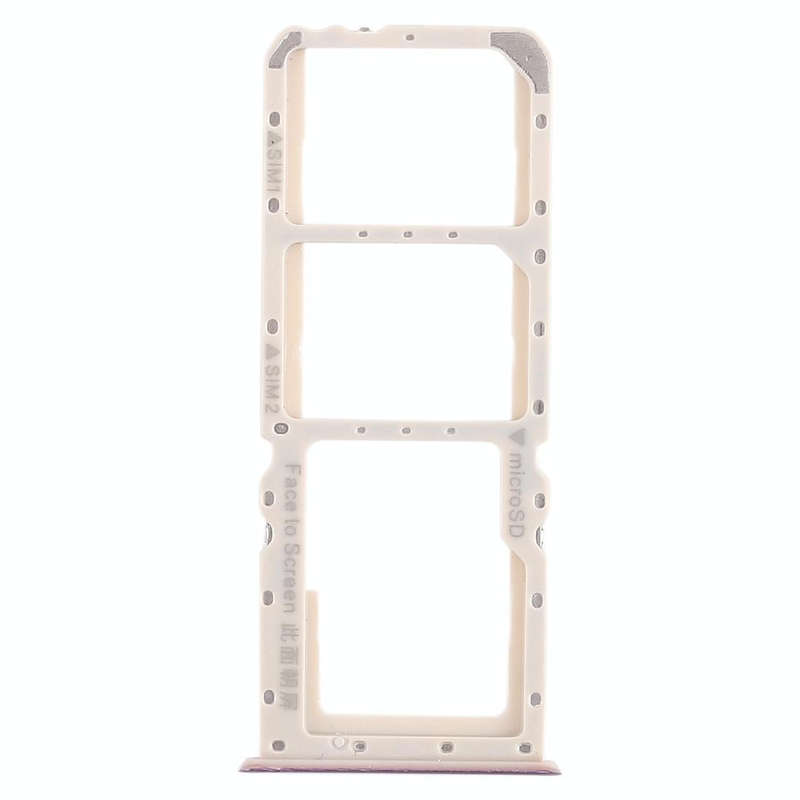 For OPPO A5 / A3s 2 x SIM Card Tray + Micro SD Card Tray (Purple)