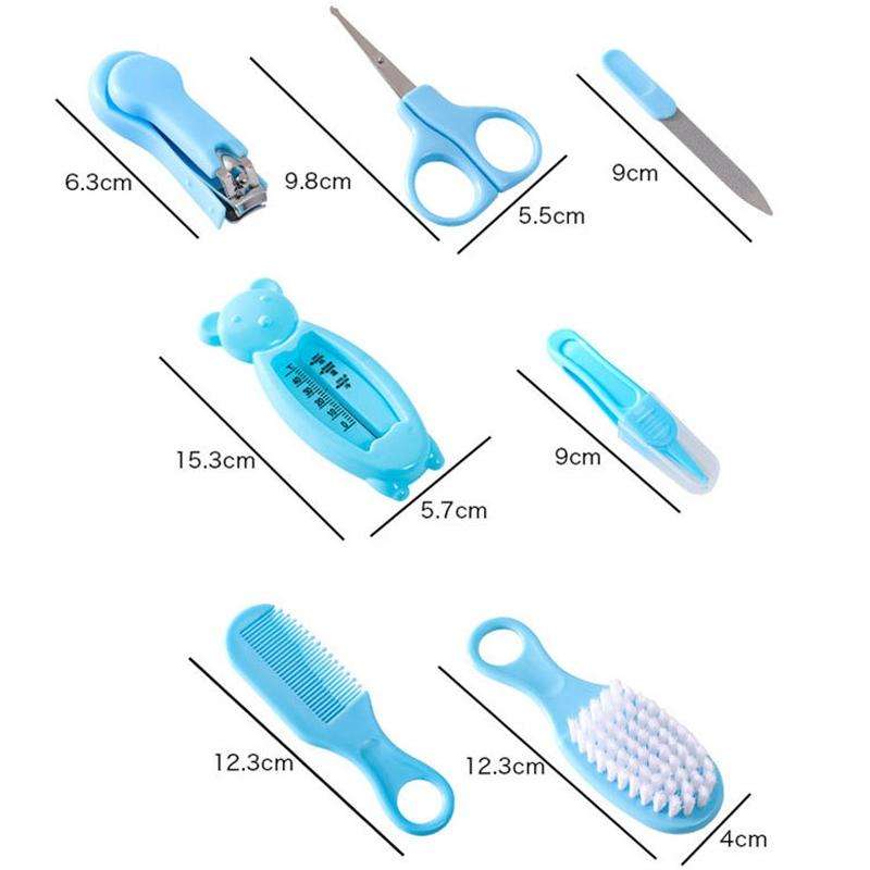7 in 1 Baby Care Set Baby Daily Cleaning Tools Kit(Pink)