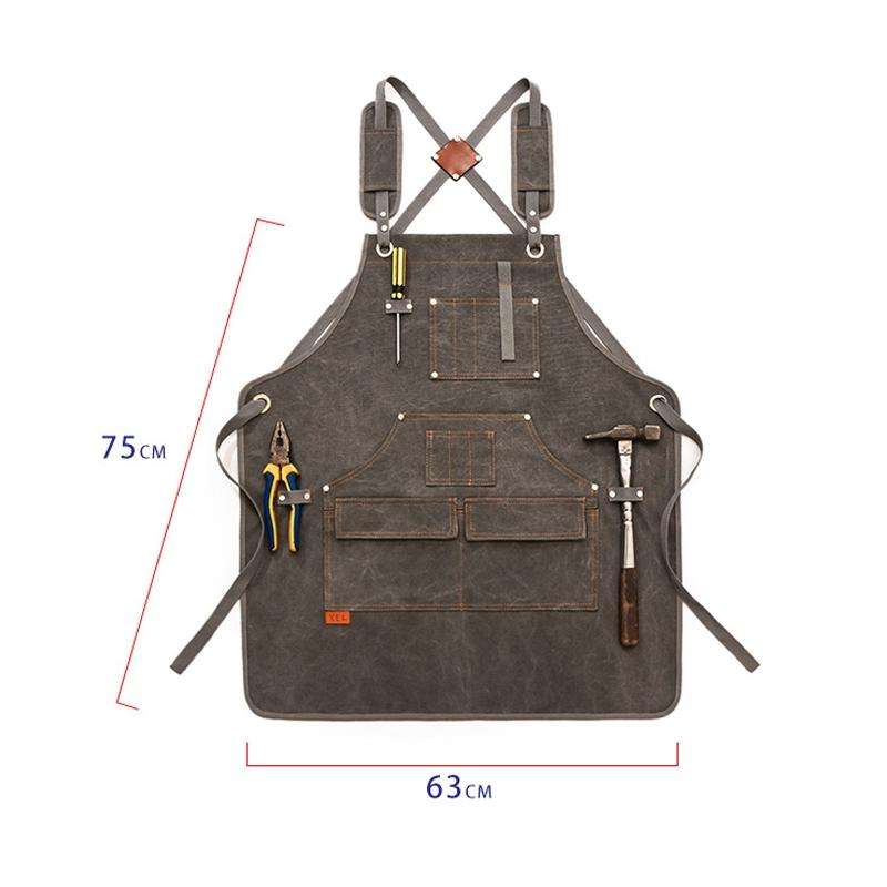 Canvas Apron Barber Roasting Cafe Gardening Woodworking Men And Women Canvas Work Clothes, Specif...
