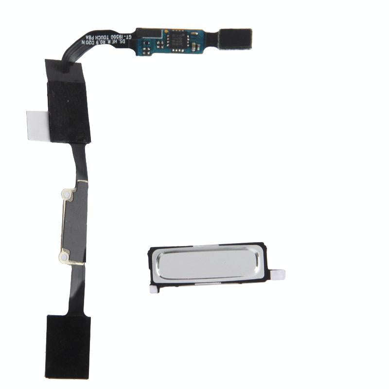 For Galaxy S IV / i9500 LCD Middle Board with Button Cable (White)