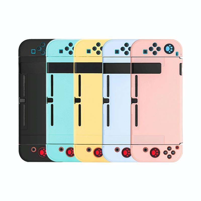 For Nintendo Switch Pure Color Shockproof TPU Case(Black)