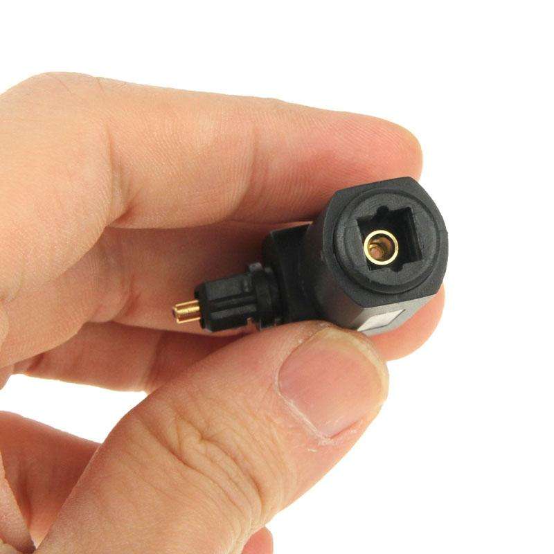 High Quality Gold Plated Square to Square 90 Degree Right Angle TOSLINK Digital Audio Adapter Opt...