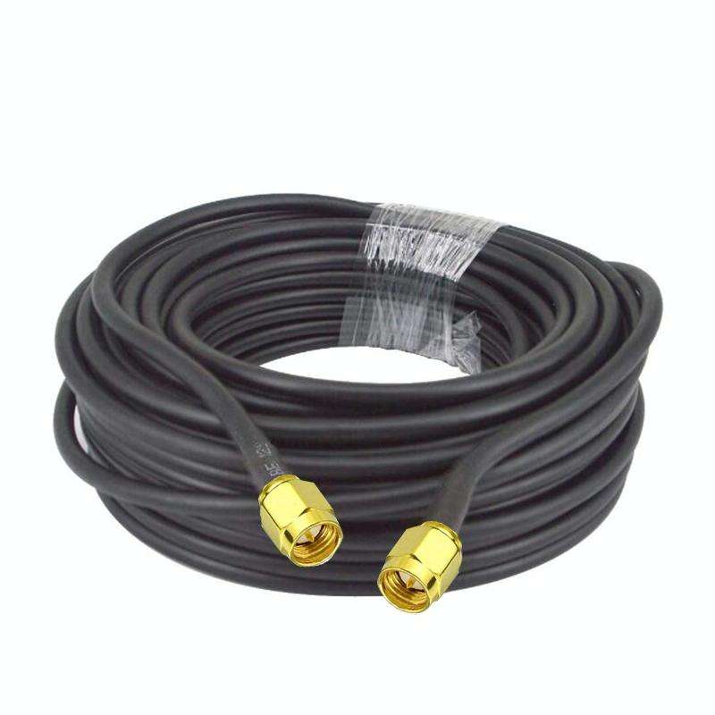 SMA Male To SMA Male RG58 Coaxial Adapter Cable, Cable Length:10m