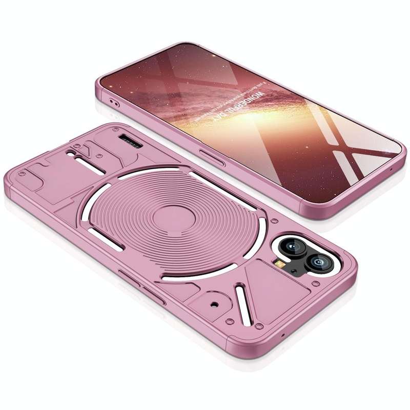 For Nothing Phone 1 GKK Three Stage Splicing Full Coverage PC Phone Case(Rose Gold)