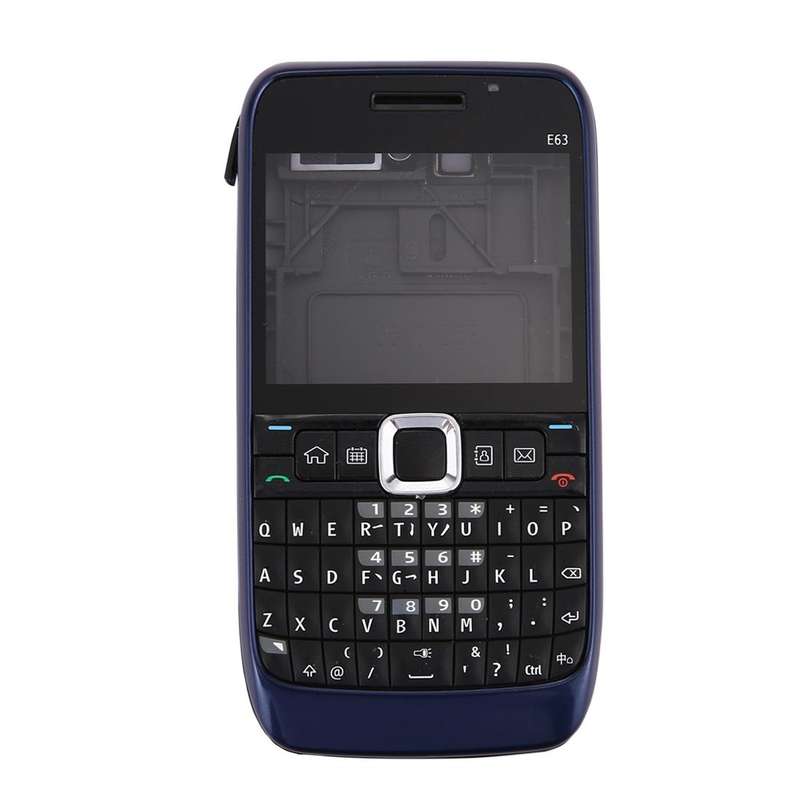 Full Housing Cover (Front Cover + Middle Frame Bezel + Battery Back Cover + Keyboard) for Nokia E...