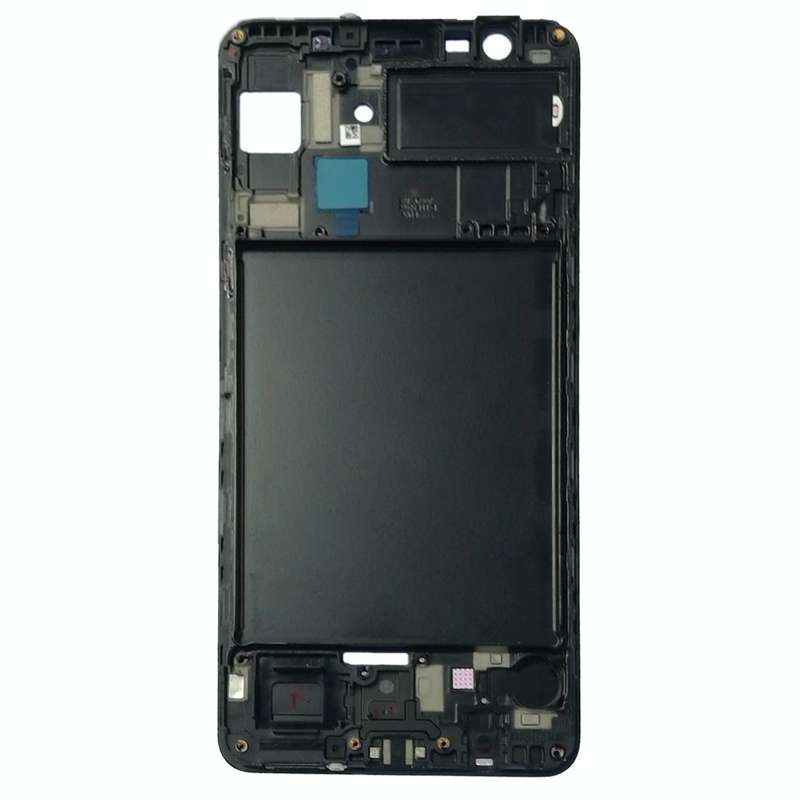 For Galaxy A7 (2018) / A750 Front Housing LCD Frame Bezel Plate (Black)
