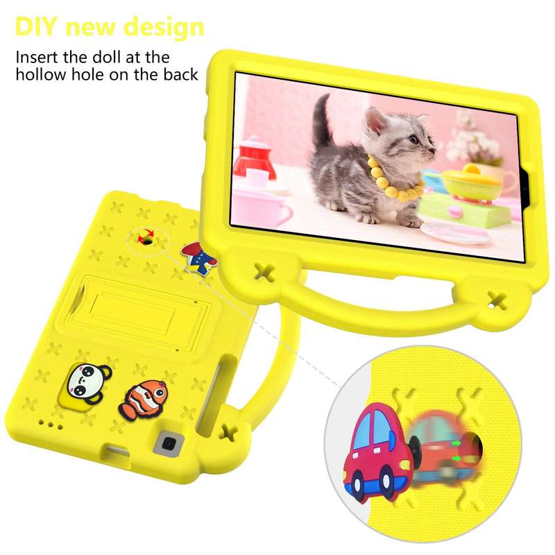 For Samsung Galaxy Tab A 8.0 2019 T290 / T295 Handle Kickstand Children EVA Shockproof Tablet Cas...